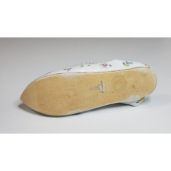 Richard Klemm Rk Dresden Porcelain Shoe Circa 1880 Approximately 6 1/2" Length - Picture 6 of 12